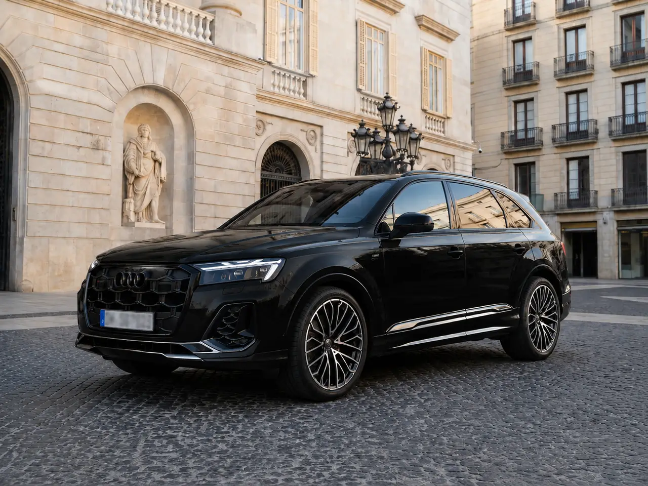Audi SQ7 2025 — Geneva Luxury Car Rental, Genève. Audi SQ7 à Genève L'Audi SQ7 2025, un SUV affichant une puissance de 507 ch et une…