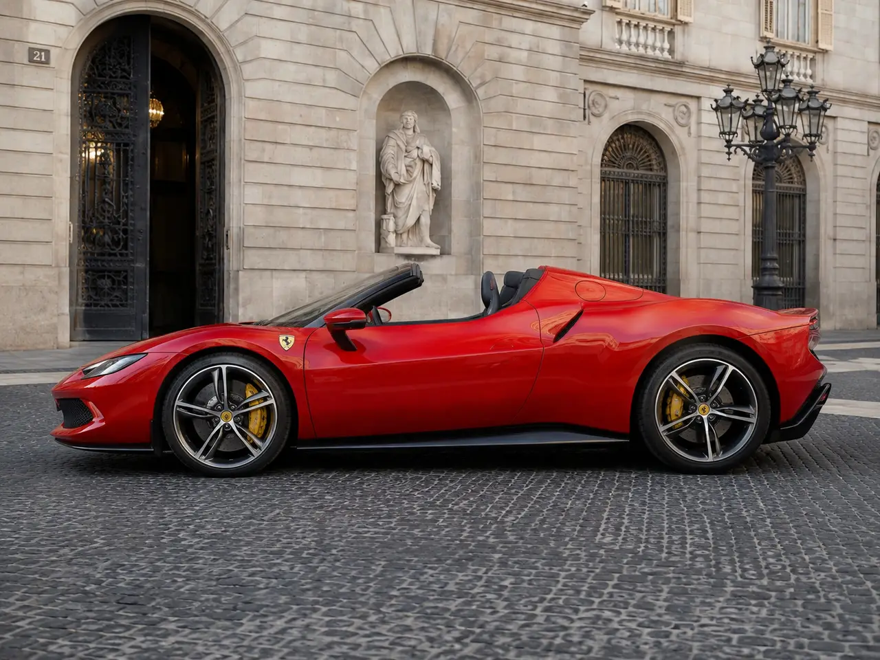 Ferrari 296 GTS Spider 2024, extérieur — Geneva Luxury Car Rental, Genève. Ferrari 296 GTS Spider à Genève La Ferrari 296 GTS Spider 2024 est proposée à la location…