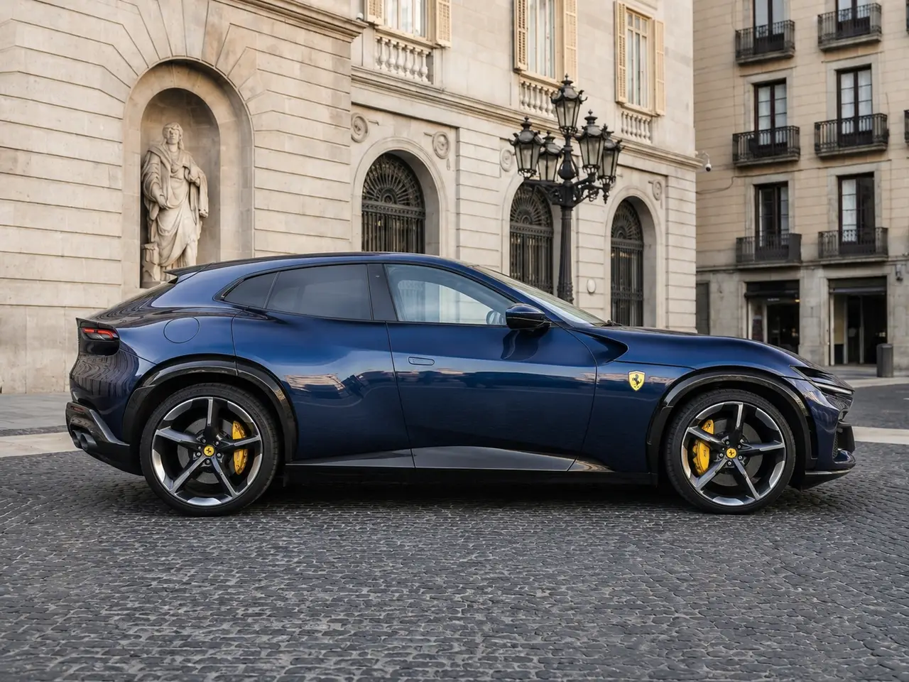Ferrari Purosangue 2024, extérieur — Geneva Luxury Car Rental, Genève. Ferrari Purosangue à Genève La Ferrari Purosangue 2024 fait partie des modèles sport…