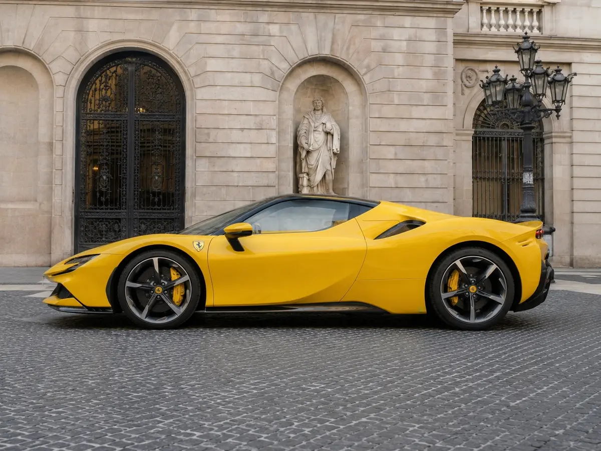 Ferrari SF90 Spider 2024, extérieur — Geneva Luxury Car Rental, Genève. Ferrari SF90 Spider à Genève La Ferrari SF90 Spider 2024 est proposée à la location à…