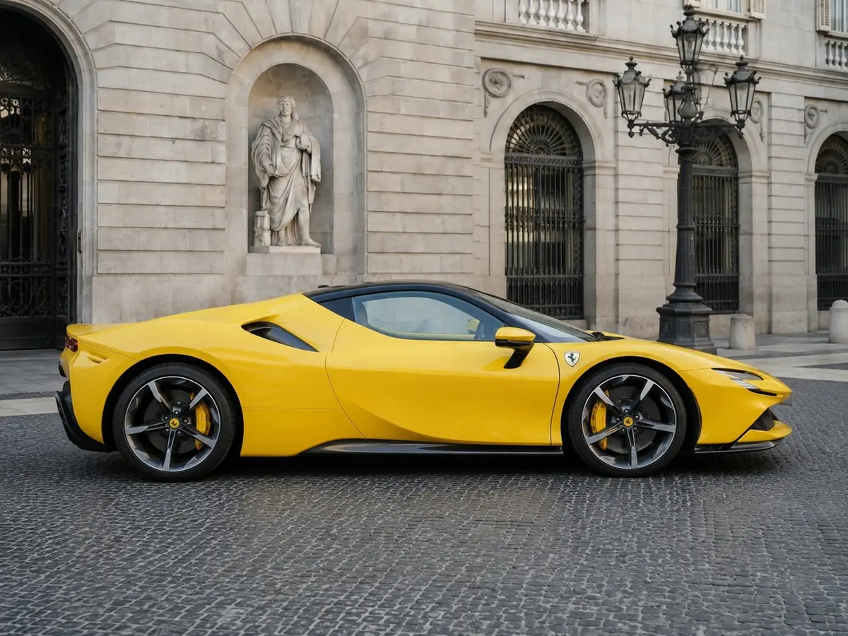 Ferrari SF90 Spider 2024, vue avant — Geneva Luxury Car Rental, Genève. Ferrari SF90 Spider à Genève La Ferrari SF90 Spider 2024 est proposée à la location à…