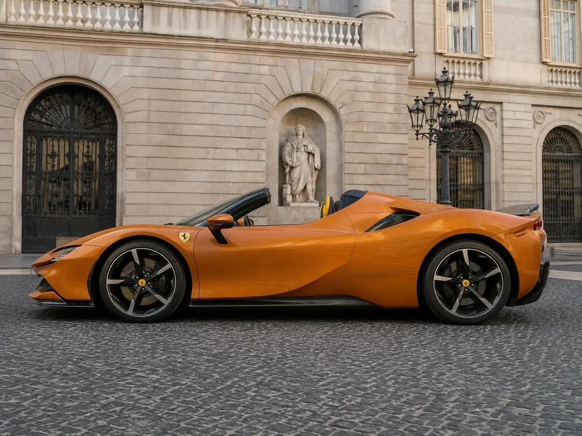 Ferrari SF90 Spider Tailor Made 2025, extérieur — Geneva Luxury Car Rental, Genève. Ferrari SF90 Spider Tailor Made à Genève La Ferrari SF90 Spider Tailor Made 2025 est…