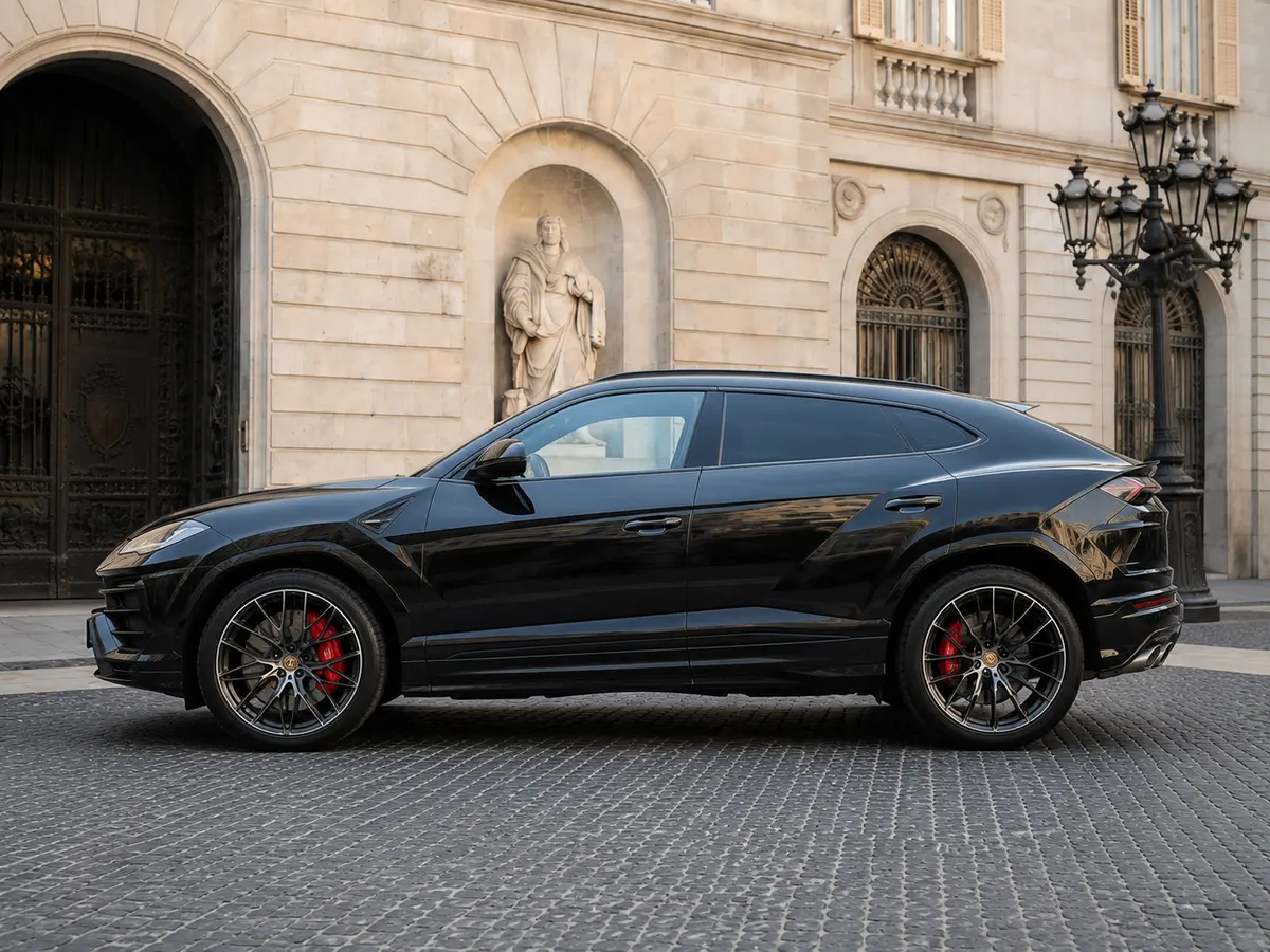 Lamborghini Urus S 2023, extérieur — Geneva Luxury Car Rental, Genève. Lamborghini Urus S à Genève Le Lamborghini Urus S 2023 est disponible à la location à…