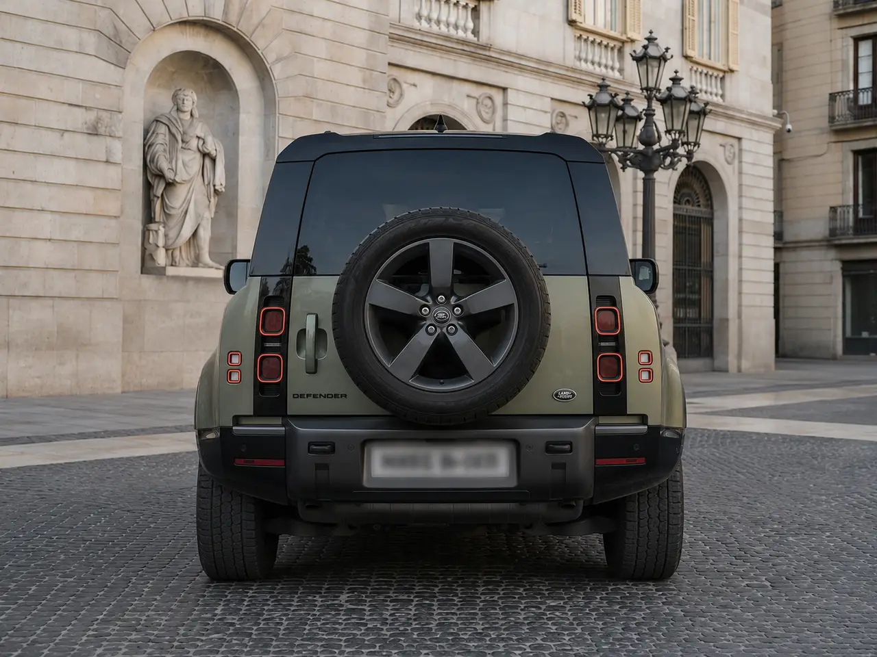 Land Rover Defender X-Dynamic 7 seater 2024, vue arrière — Geneva Luxury Car Rental, Genève. Land Rover Defender X-Dynamic 7 seater à Genève Le Land Rover Defender X-Dynamic 7 seater…