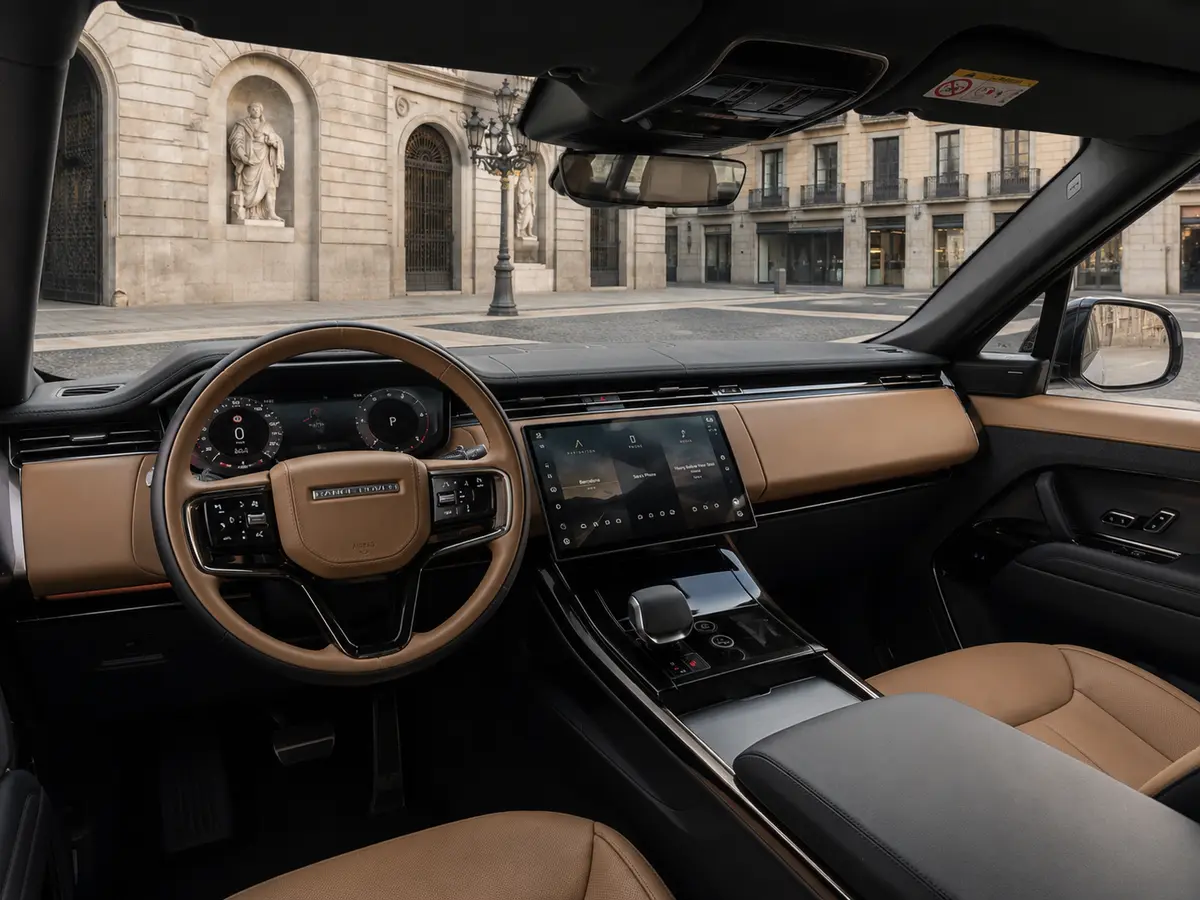 Land Rover Range Rover Sport 2025, intérieur — Geneva Luxury Car Rental, Genève. Land Rover Range Rover Sport à Genève Le Land Rover Range Rover Sport 2025 est proposé à…