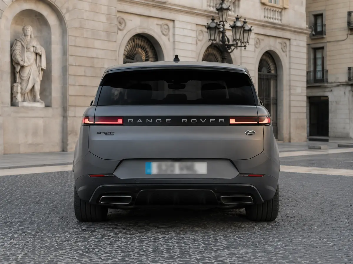 Land Rover Range Rover Sport Dynamic SE 2025, vue arrière — Geneva Luxury Car Rental, Genève. Land Rover Range Rover Sport Dynamic SE à Genève Le Land Rover Range Rover Sport Dynamic…