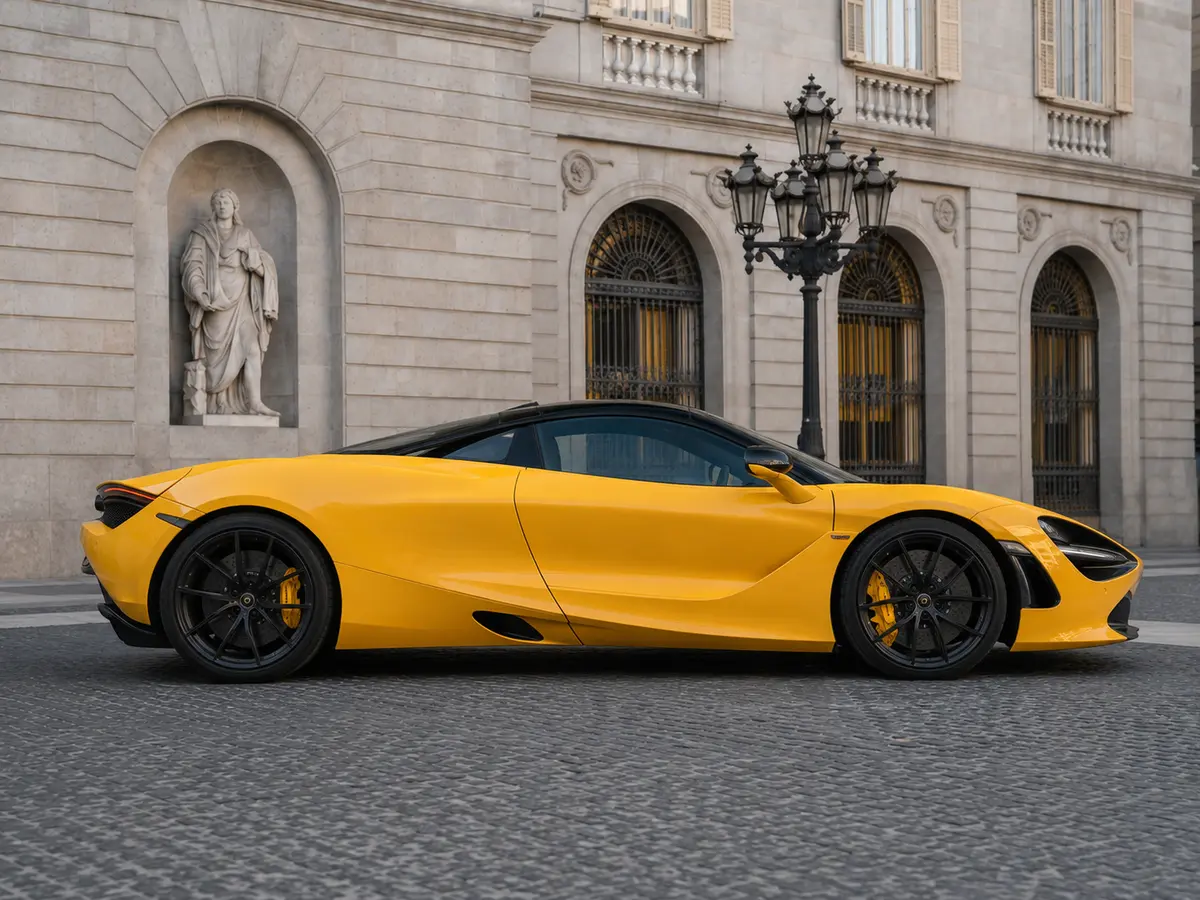 McLaren 720S Spider 2022, vue avant — Geneva Luxury Car Rental, Genève. McLaren 720S Spider à Genève Le McLaren 720S Spider 2022 est proposé à la location à…