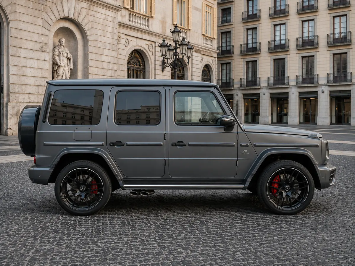 Mercedes Benz G63 2023, extérieur — Geneva Luxury Car Rental, Genève. Mercedes Benz G63 à Genève Le Mercedes Benz G63 2023 est disponible à la location à…