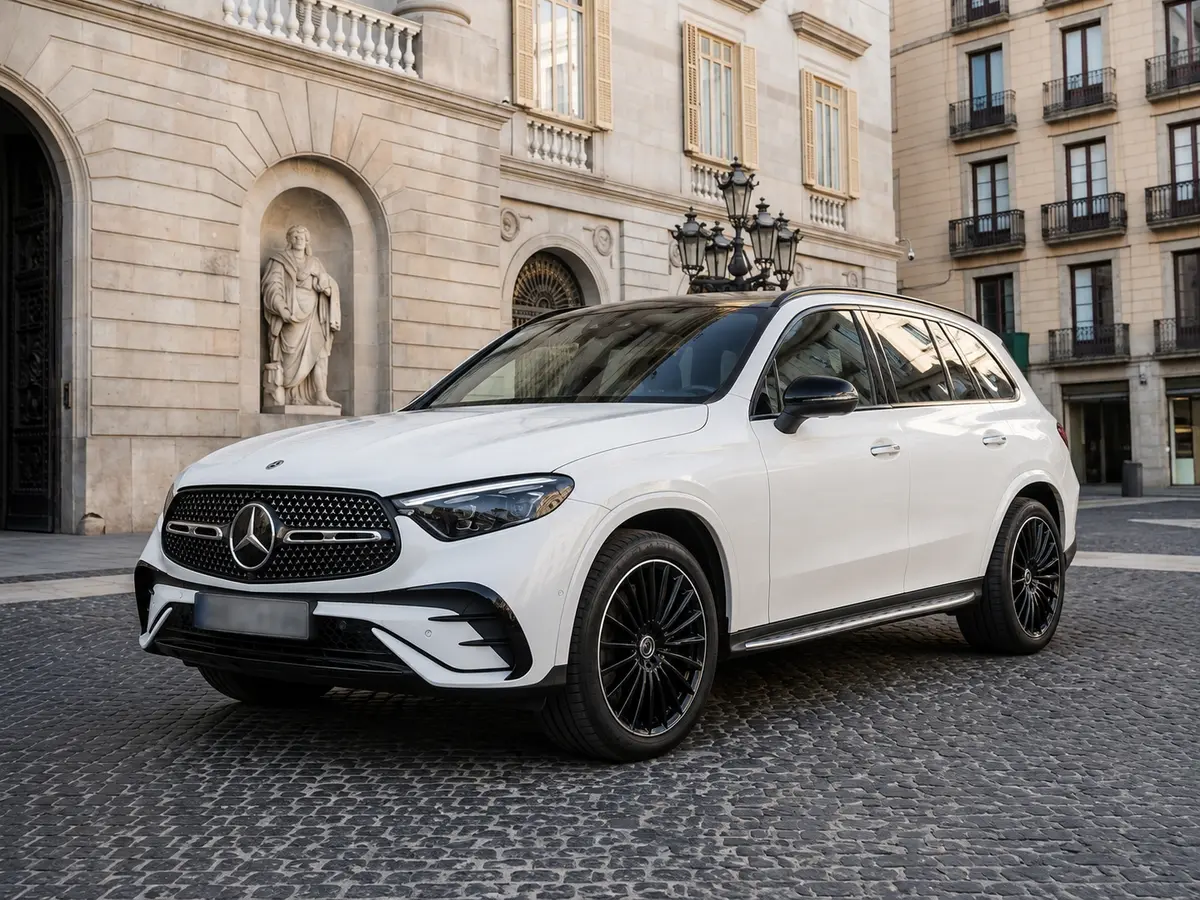 Mercedes Benz GLC 2025 — Geneva Luxury Car Rental, Genève. Mercedes Benz GLC à Genève Le Mercedes Benz GLC 2025 est proposé à la location à Genève…