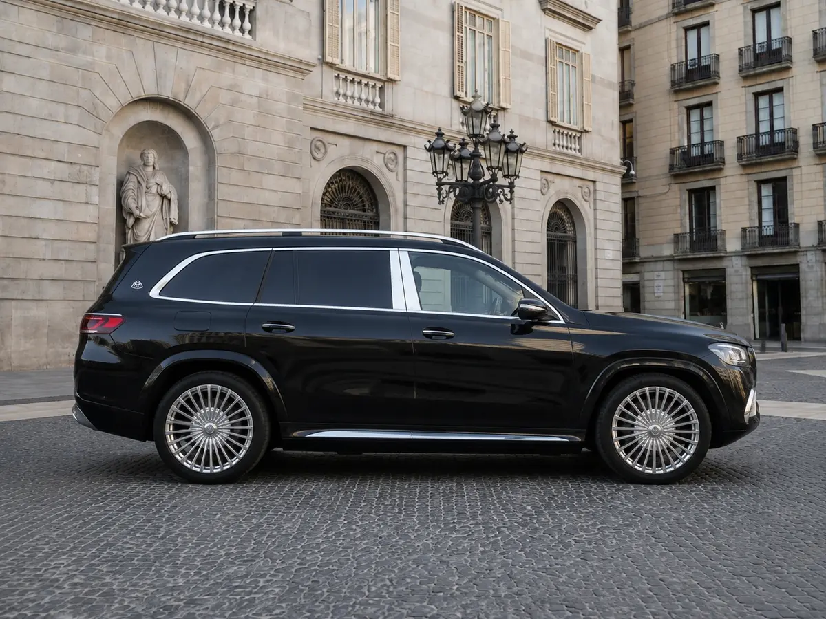Mercedes Benz GLS Maybach 2022, vue avant — Geneva Luxury Car Rental, Genève. Mercedes Benz GLS Maybach à Genève La Mercedes Benz GLS Maybach 2022 figure parmi les…