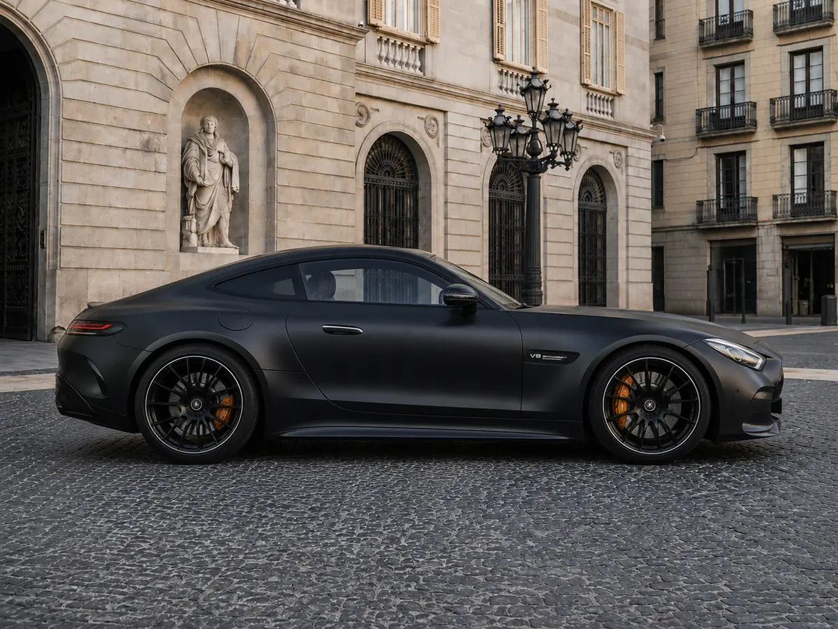 Mercedes Benz GT63 AMG Coupe 2024, vue avant — Geneva Luxury Car Rental, Genève. Mercedes Benz GT63 AMG Coupe à Genève La Mercedes Benz GT63 AMG Coupe 2024 est proposée à…