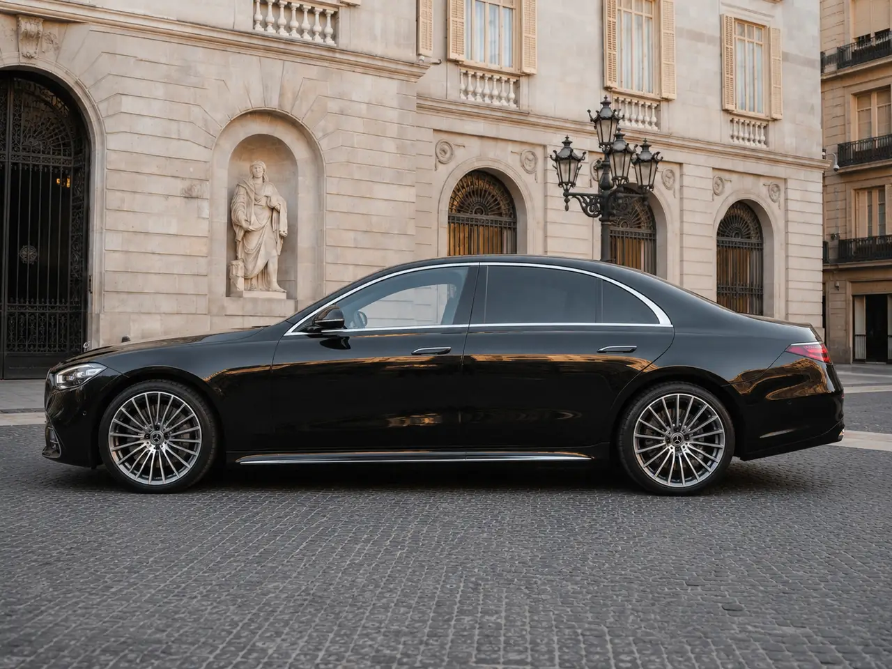 Mercedes Benz S-klasse S400 Long 4-Matic 2023, extérieur — Geneva Luxury Car Rental, Genève. Mercedes Benz S-klasse S400 Long 4-Matic à Genève Le Mercedes Benz S-klasse S400 Long…