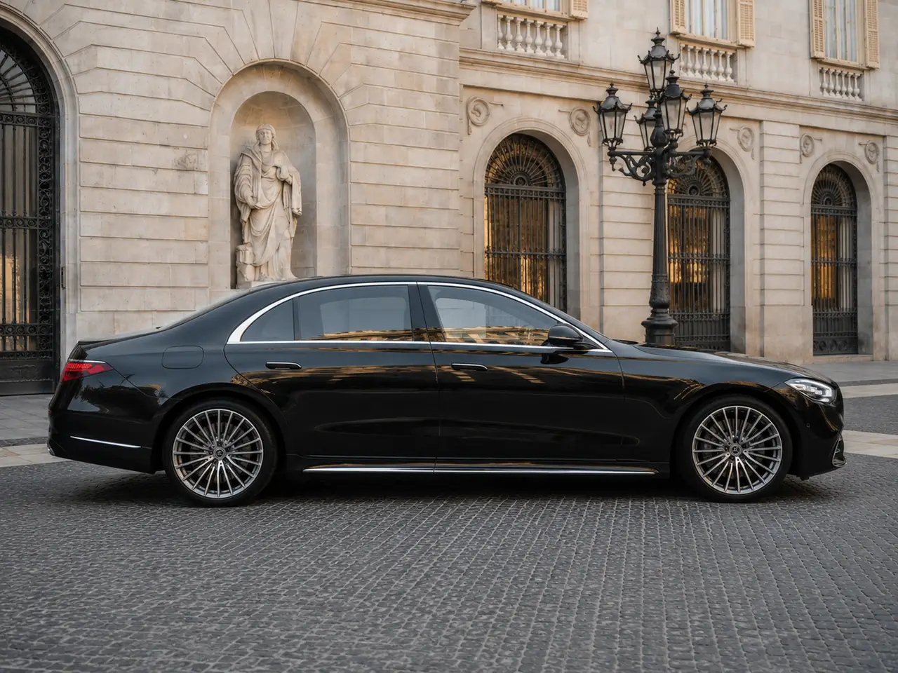 Mercedes Benz S-klasse S400 Long 4-Matic 2023, vue avant — Geneva Luxury Car Rental, Genève. Mercedes Benz S-klasse S400 Long 4-Matic à Genève Le Mercedes Benz S-klasse S400 Long…
