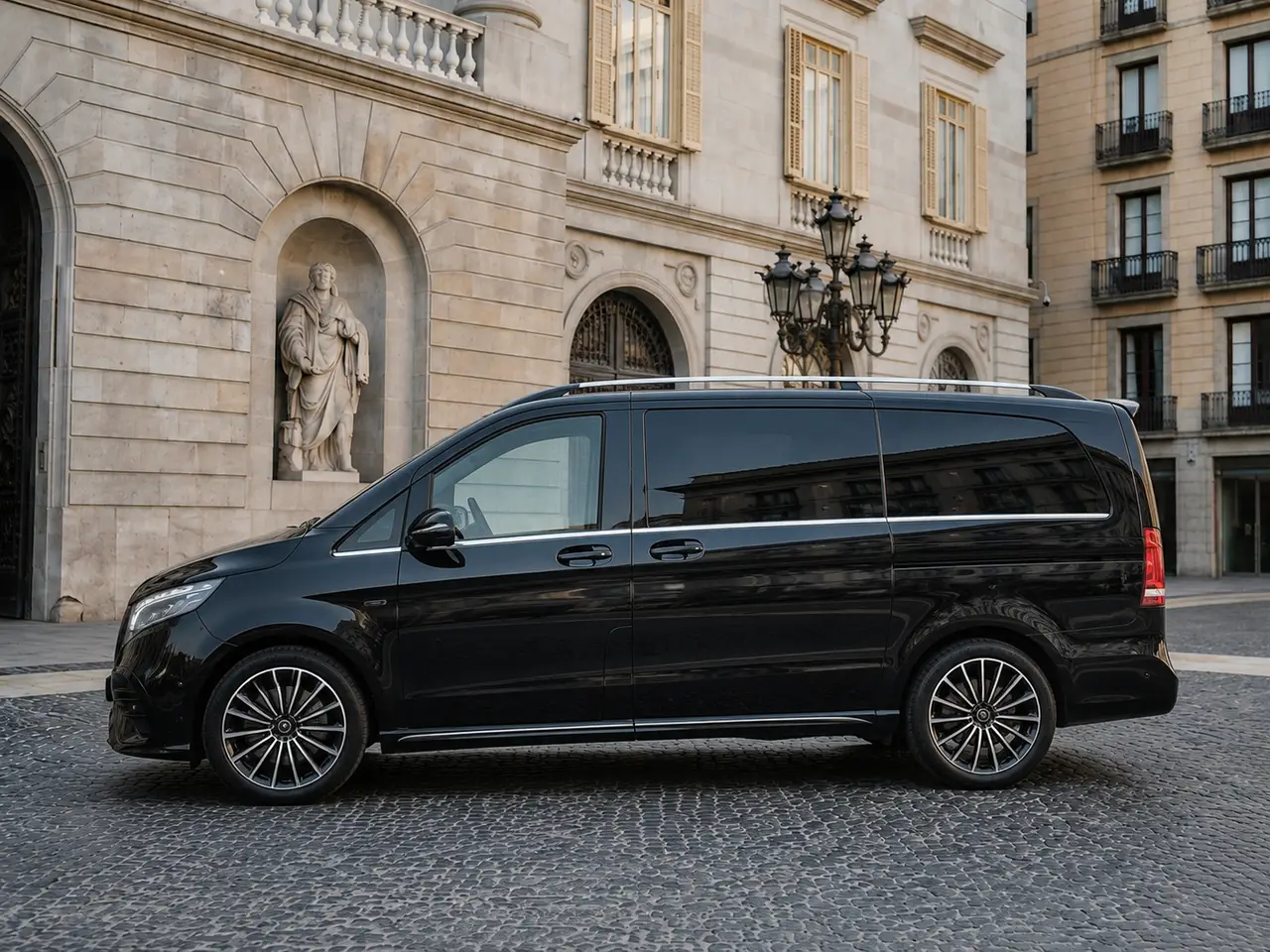 Mercedes Benz V300 4x4 XL VIP (Captain, 7 seat) 2025, extérieur — Geneva Luxury Car Rental, Genève. Mercedes Benz V300 4x4 XL VIP (Captain, 7 seat) à Genève Le Mercedes Benz V300 4x4 XL VIP…