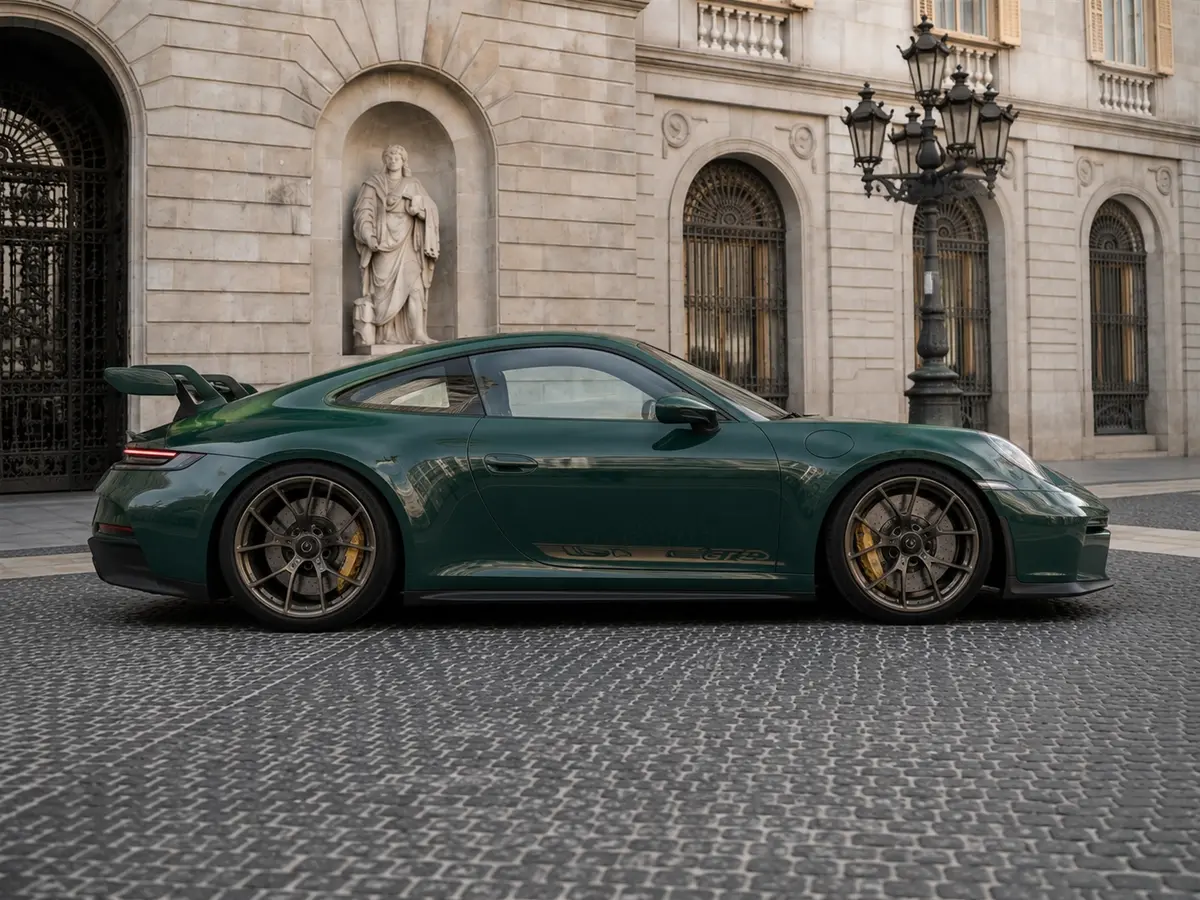 Porsche 911 GT3 2026, vue avant — Geneva Luxury Car Rental, Genève. Porsche 911 GT3 à Genève Le Porsche 911 GT3 2026 est proposé à la location à Genève parmi…