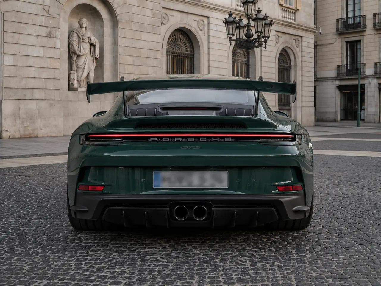 Porsche 911 GT3 2026, vue arrière — Geneva Luxury Car Rental, Genève. Porsche 911 GT3 à Genève Le Porsche 911 GT3 2026 est proposé à la location à Genève parmi…