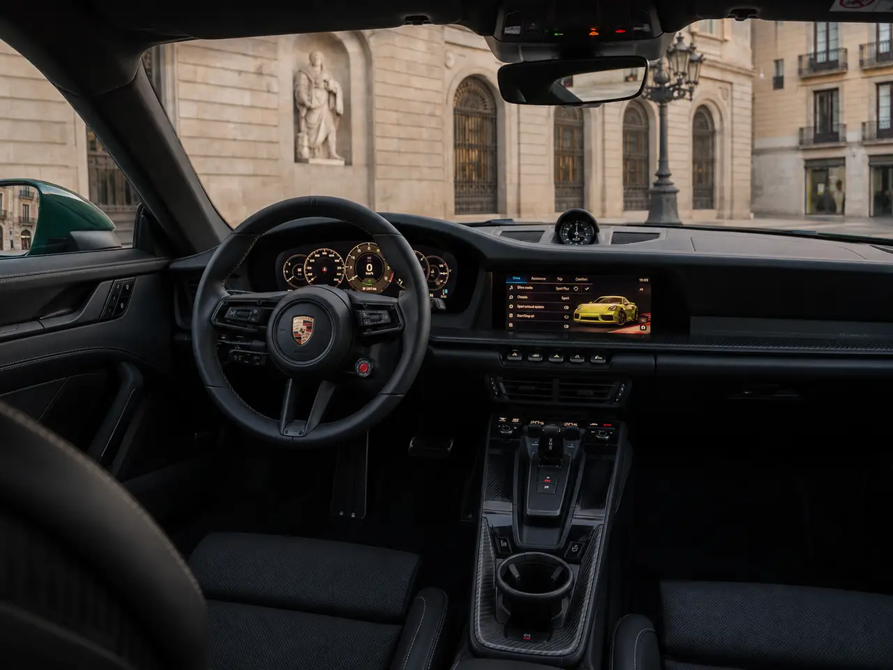 Porsche 911 GT3 2026, intérieur — Geneva Luxury Car Rental, Genève. Porsche 911 GT3 à Genève Le Porsche 911 GT3 2026 est proposé à la location à Genève parmi…