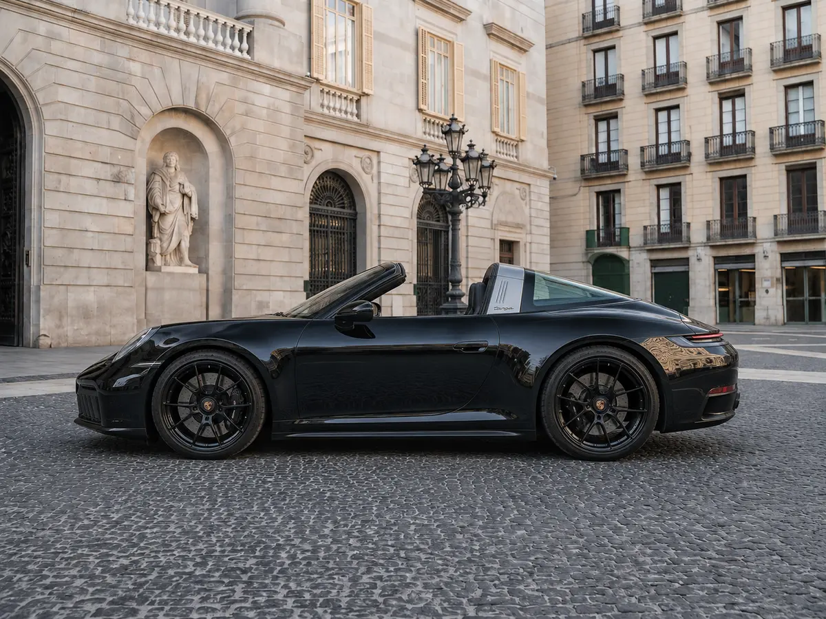 Porsche 911 Targa 2025, extérieur — Geneva Luxury Car Rental, Genève. Porsche 911 Targa à Genève La Porsche 911 Targa 2025 est proposée à la location à Genève.…