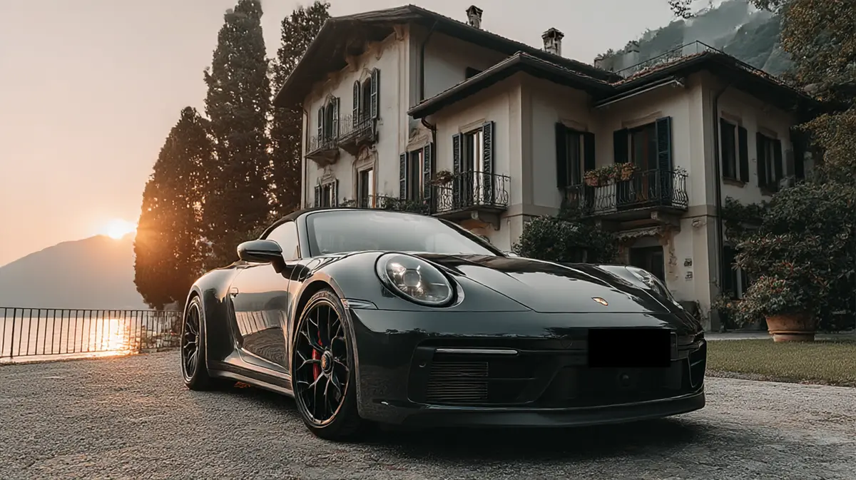 Porsche 992 Carrera 4 GTS Cabrio 2024, vue arrière — Geneva Luxury Car Rental, Genève. Porsche 992 Carrera 4 GTS Cabrio à Genève Le Porsche 992 Carrera 4 GTS Cabrio 2024 est…