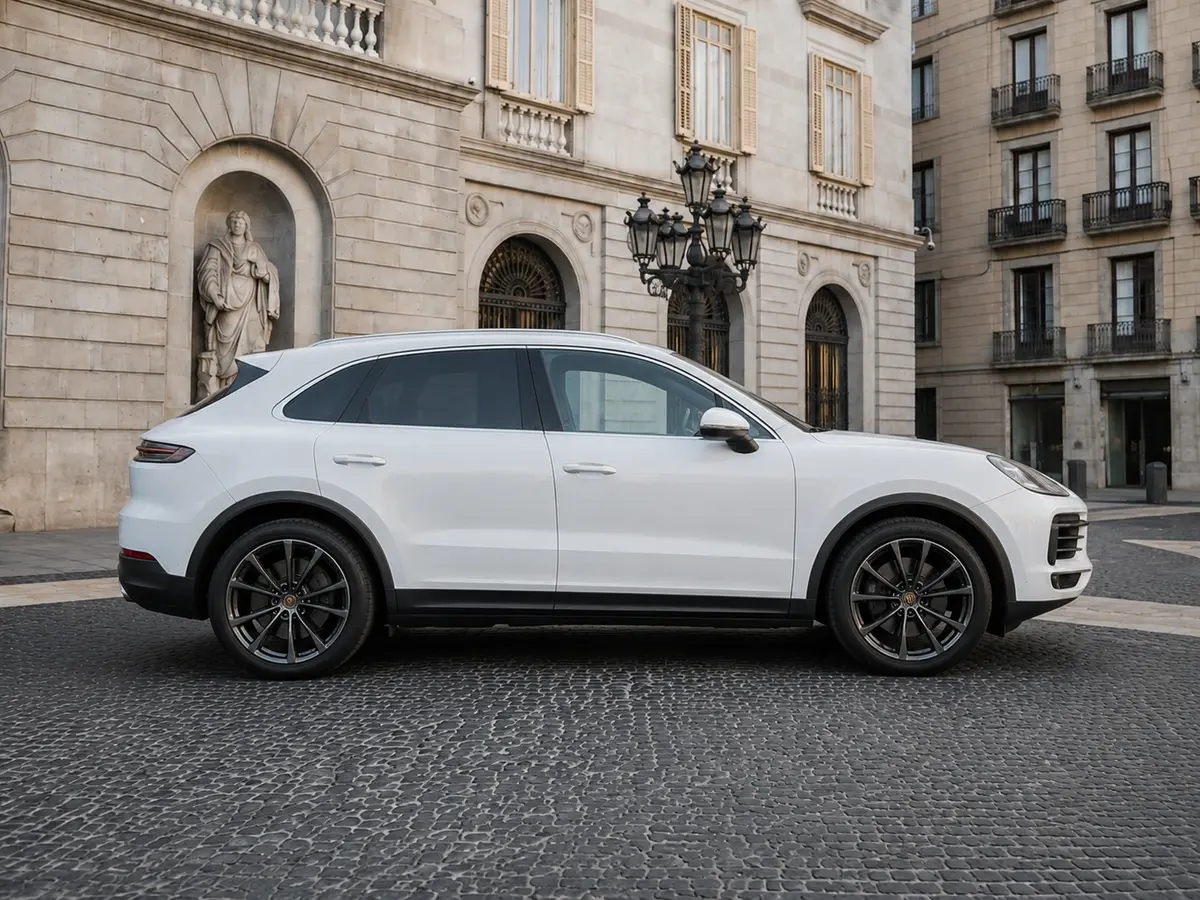 Porsche Cayenne 2025, vue avant — Geneva Luxury Car Rental, Genève. Porsche Cayenne à Genève La Porsche Cayenne 2025 est proposée à la location à Genève dans…