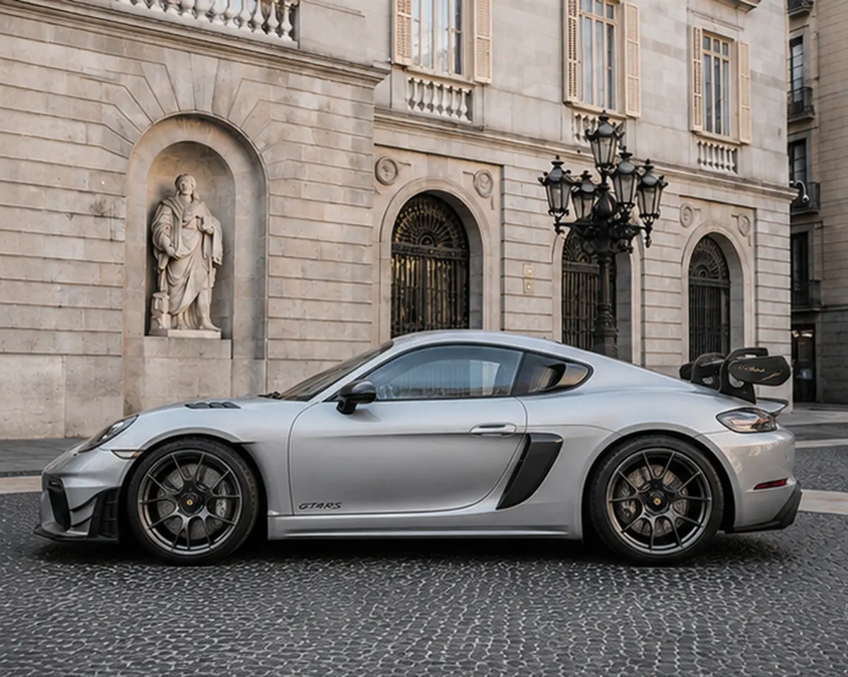 Porsche GT4 RS 2024, extérieur — Geneva Luxury Car Rental, Genève. Porsche GT4 RS à Genève La Porsche GT4 RS 2024 fait partie des modèles disponibles à la…