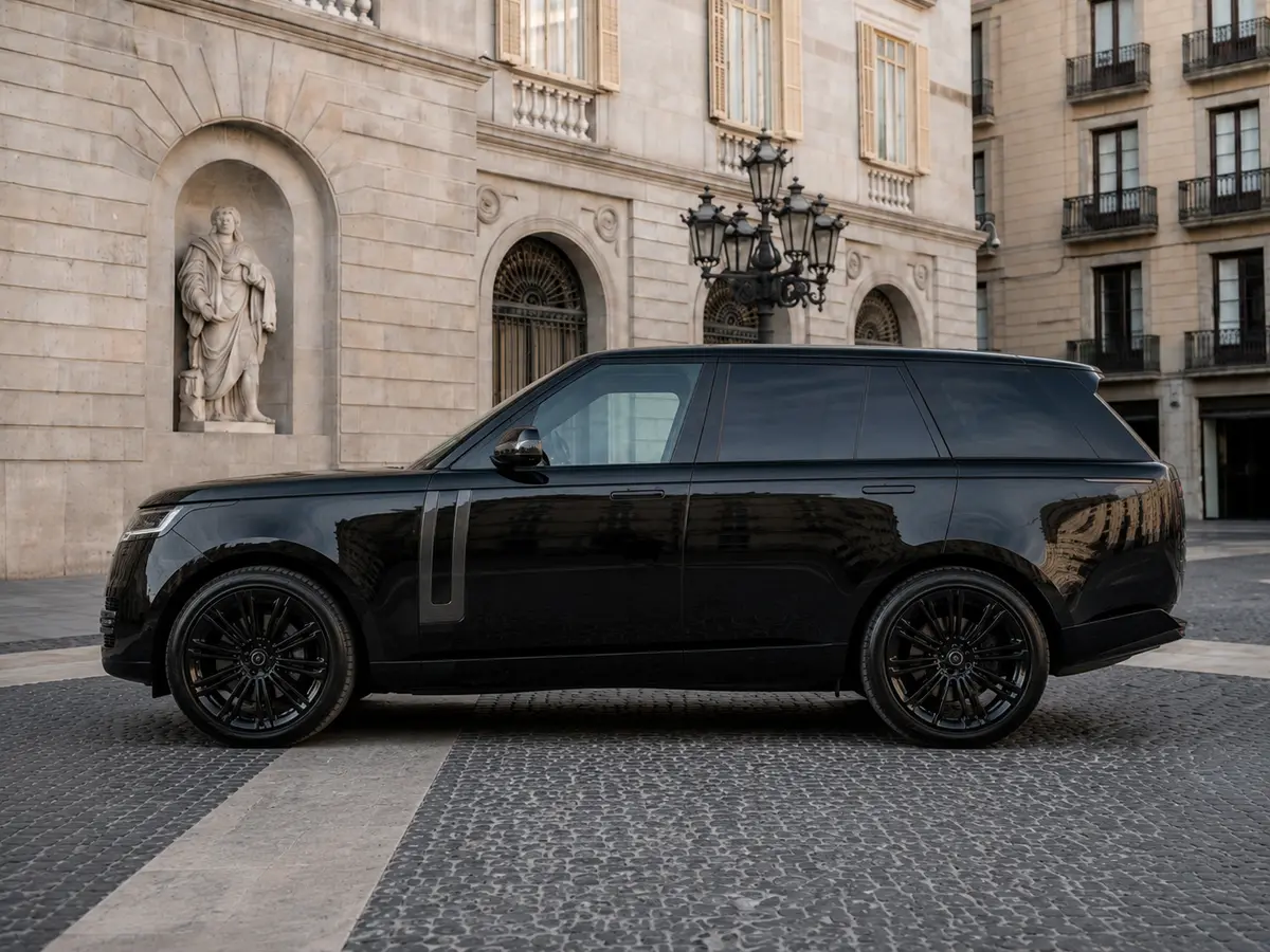 Rover Range Rover Autobiography D350 7s 2025, extérieur — Geneva Luxury Car Rental, Genève. Rover Range Rover Autobiography D350 7s à Genève Le Rover Range Rover Autobiography D350…