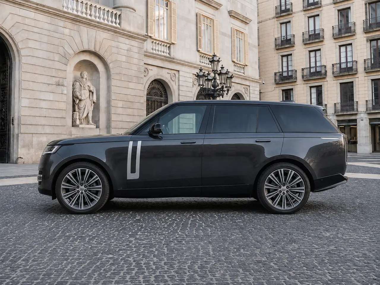 Rover Range Rover Autobiography P530 2026, extérieur — Geneva Luxury Car Rental, Genève. Rover Range Rover Autobiography P530 à Genève Le Rover Range Rover Autobiography P530…