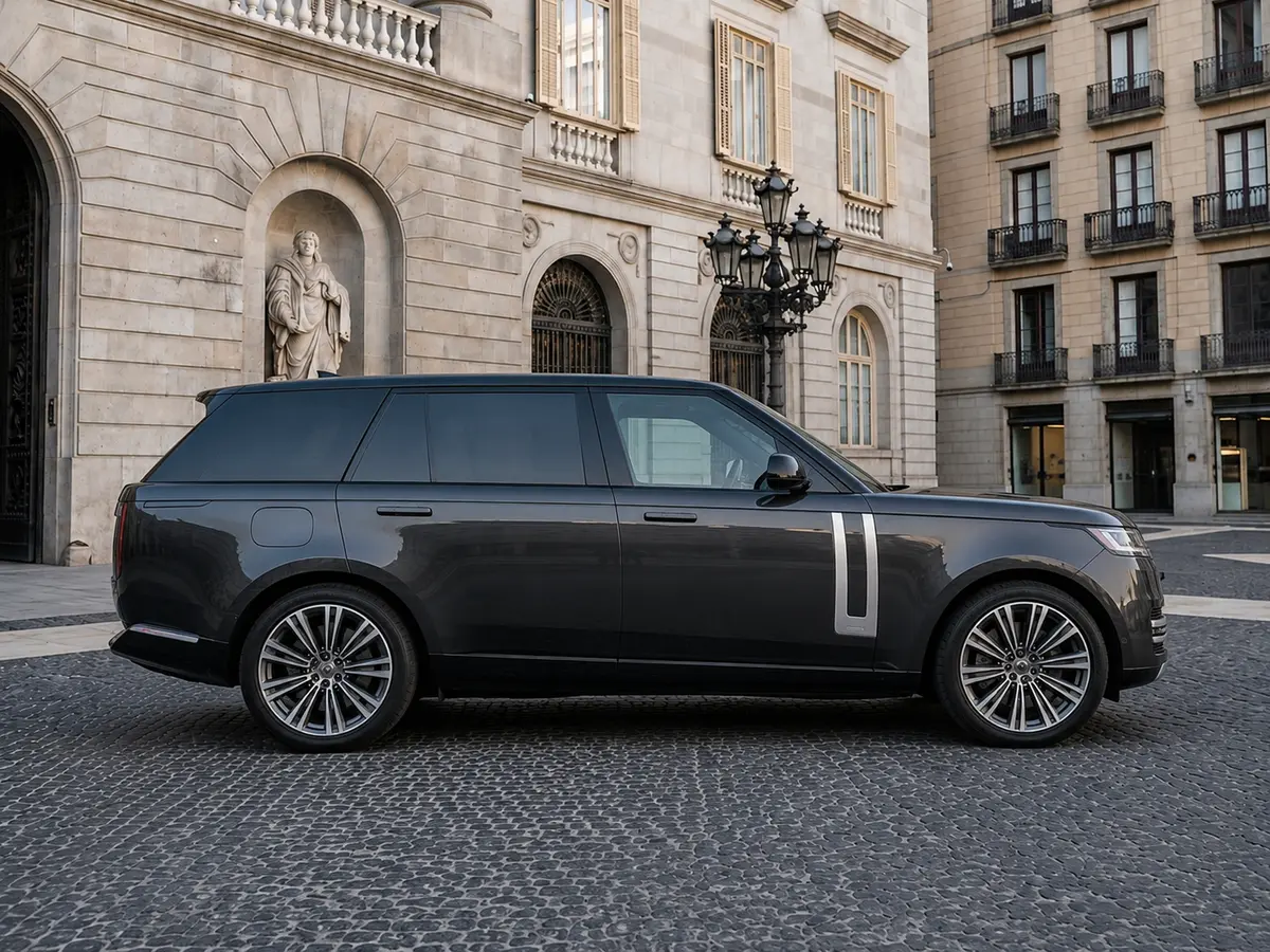 Rover Range Rover Autobiography P530 2026, vue avant — Geneva Luxury Car Rental, Genève. Rover Range Rover Autobiography P530 à Genève Le Rover Range Rover Autobiography P530…