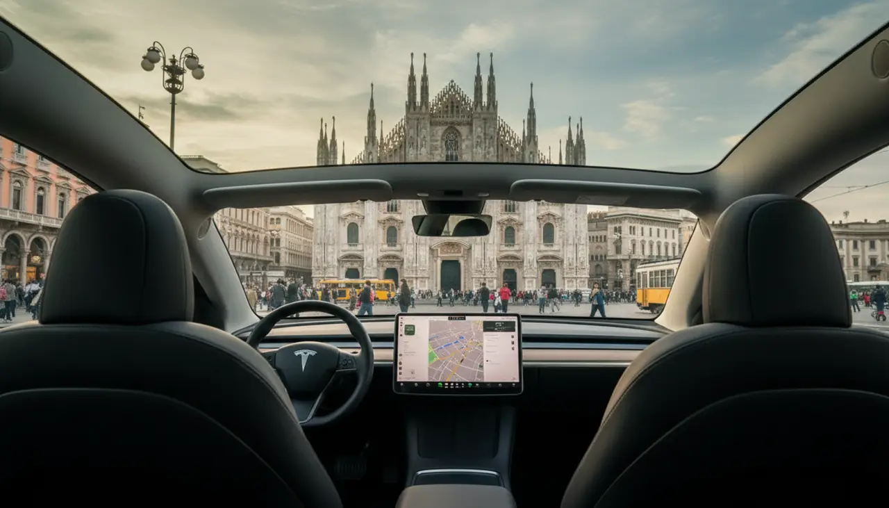 Tesla Model Y Long Range 2023, tableau de bord — Geneva Luxury Car Rental, Genève. Tesla Model Y Long Range à Genève La Tesla Model Y Long Range 2023 est proposée à la…