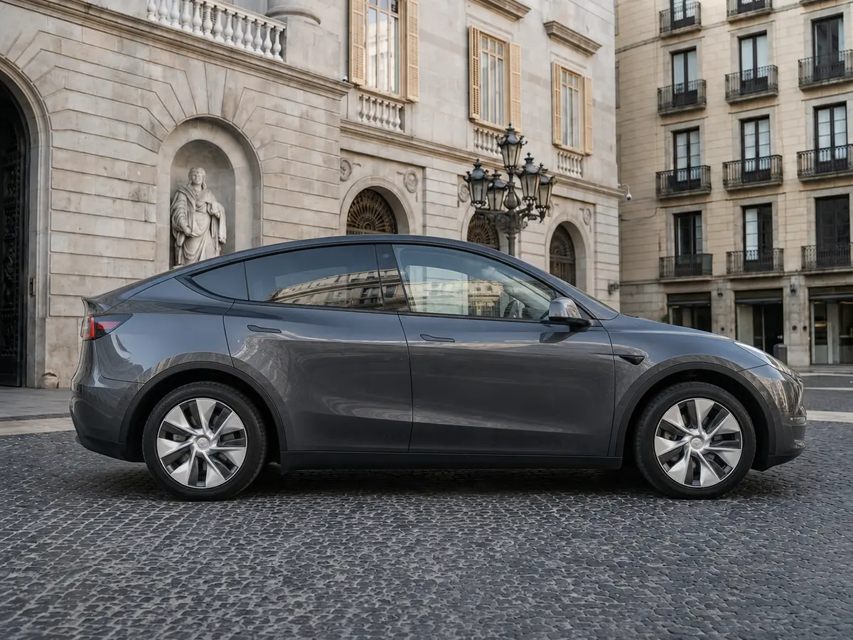 Tesla Model Y Long Range 2023, vue avant — Geneva Luxury Car Rental, Genève. Tesla Model Y Long Range à Genève La Tesla Model Y Long Range 2023 est proposée à la…