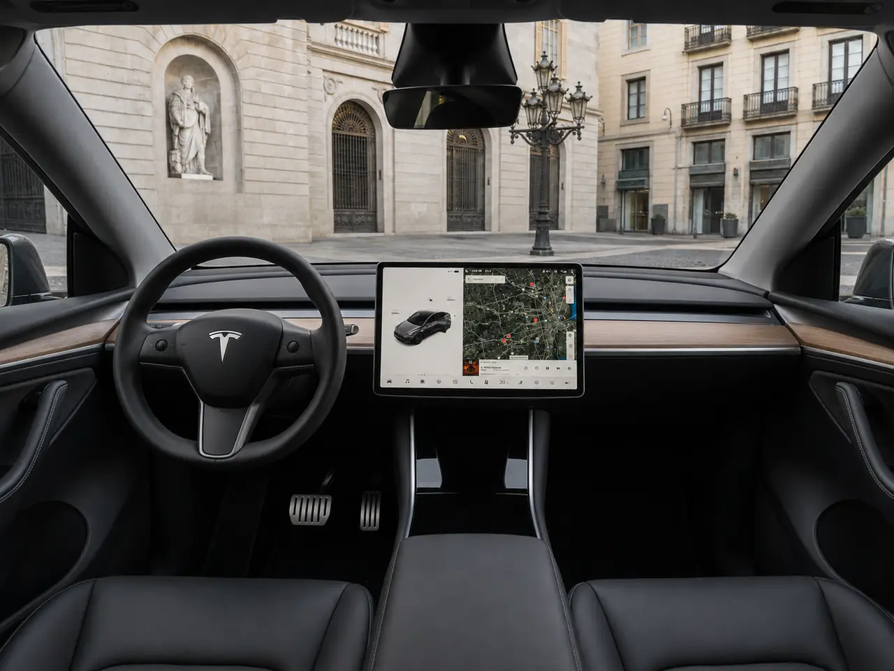 Tesla Model Y Long Range 2023, intérieur — Geneva Luxury Car Rental, Genève. Tesla Model Y Long Range à Genève La Tesla Model Y Long Range 2023 est proposée à la…